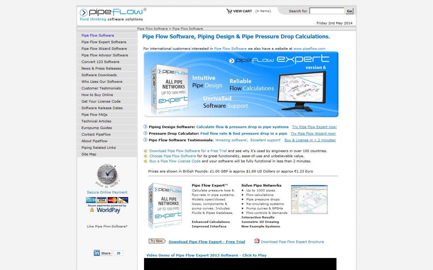 PipeFlow Pressure Drop Calculation Software Website