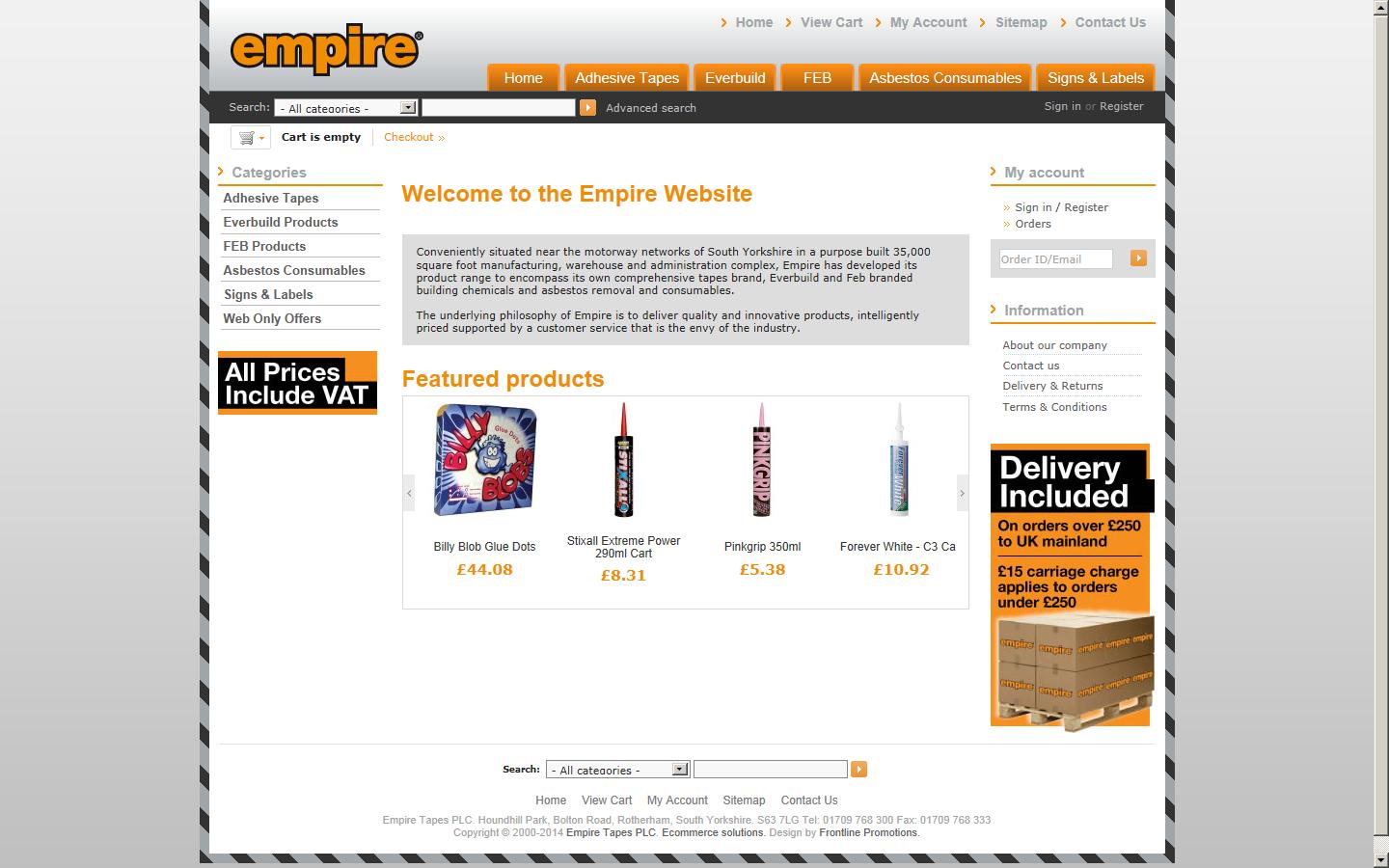 Empire Tapes PLC Website