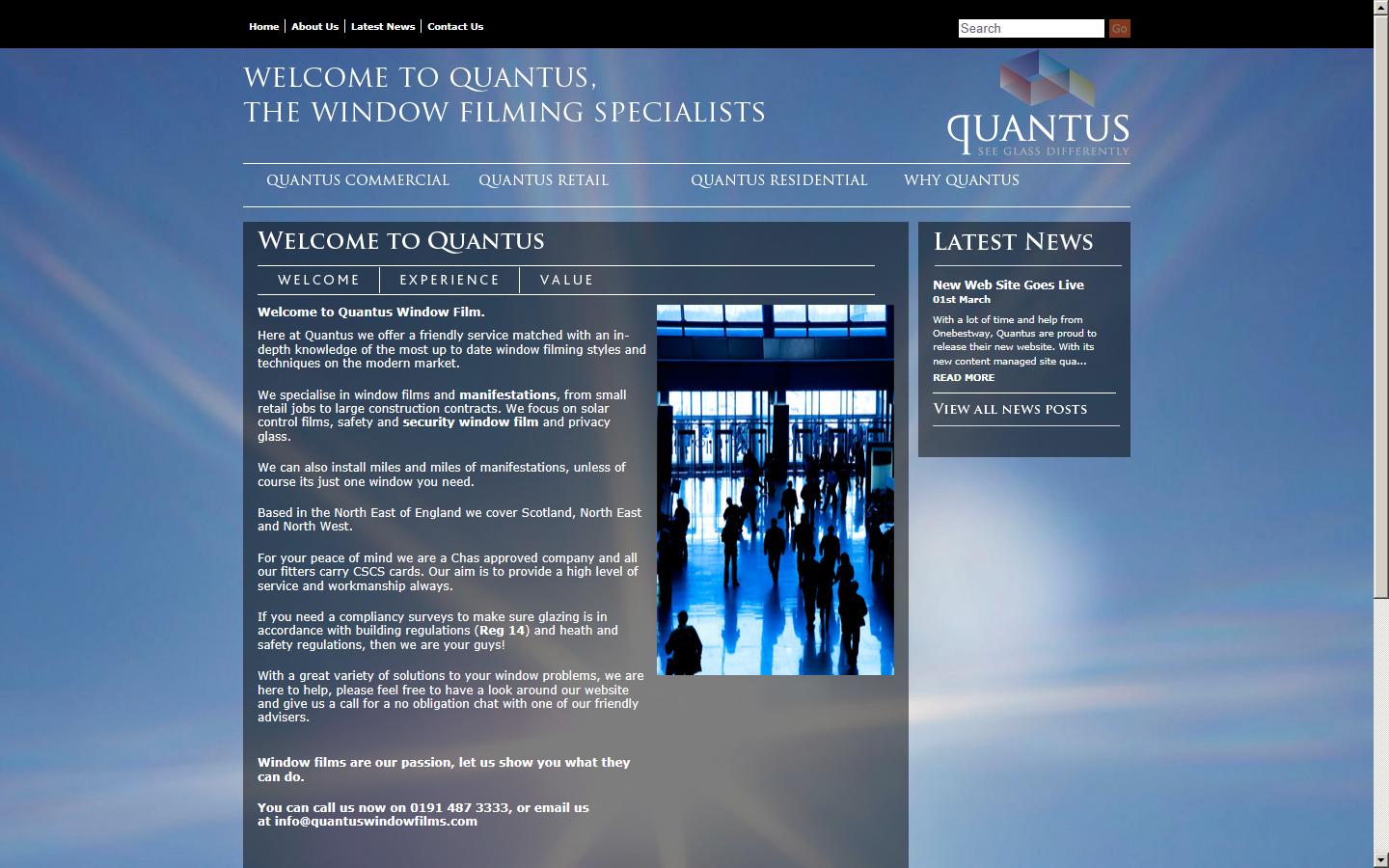 Quantus Window Films Website