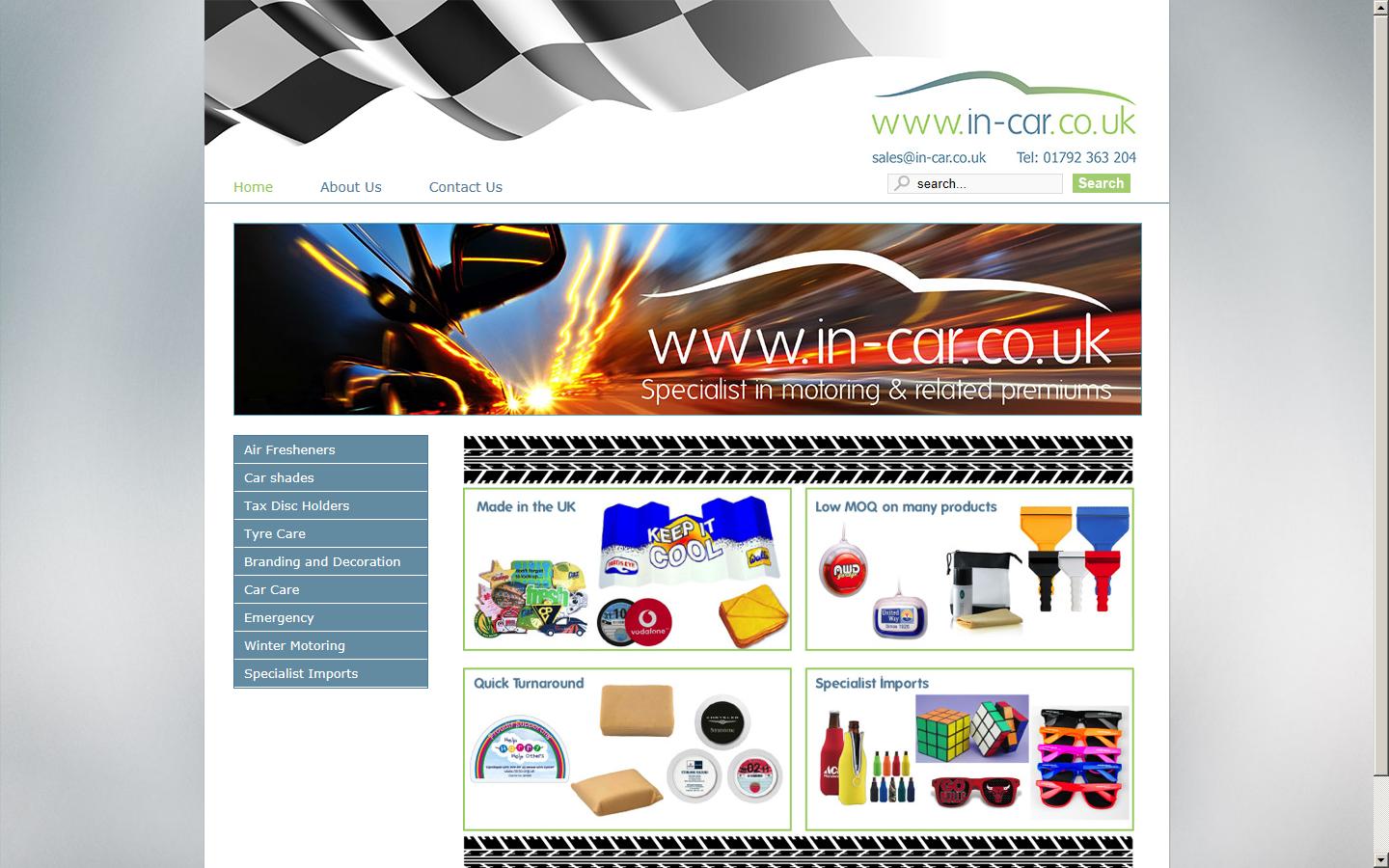 In-Car Promotions Ltd Website