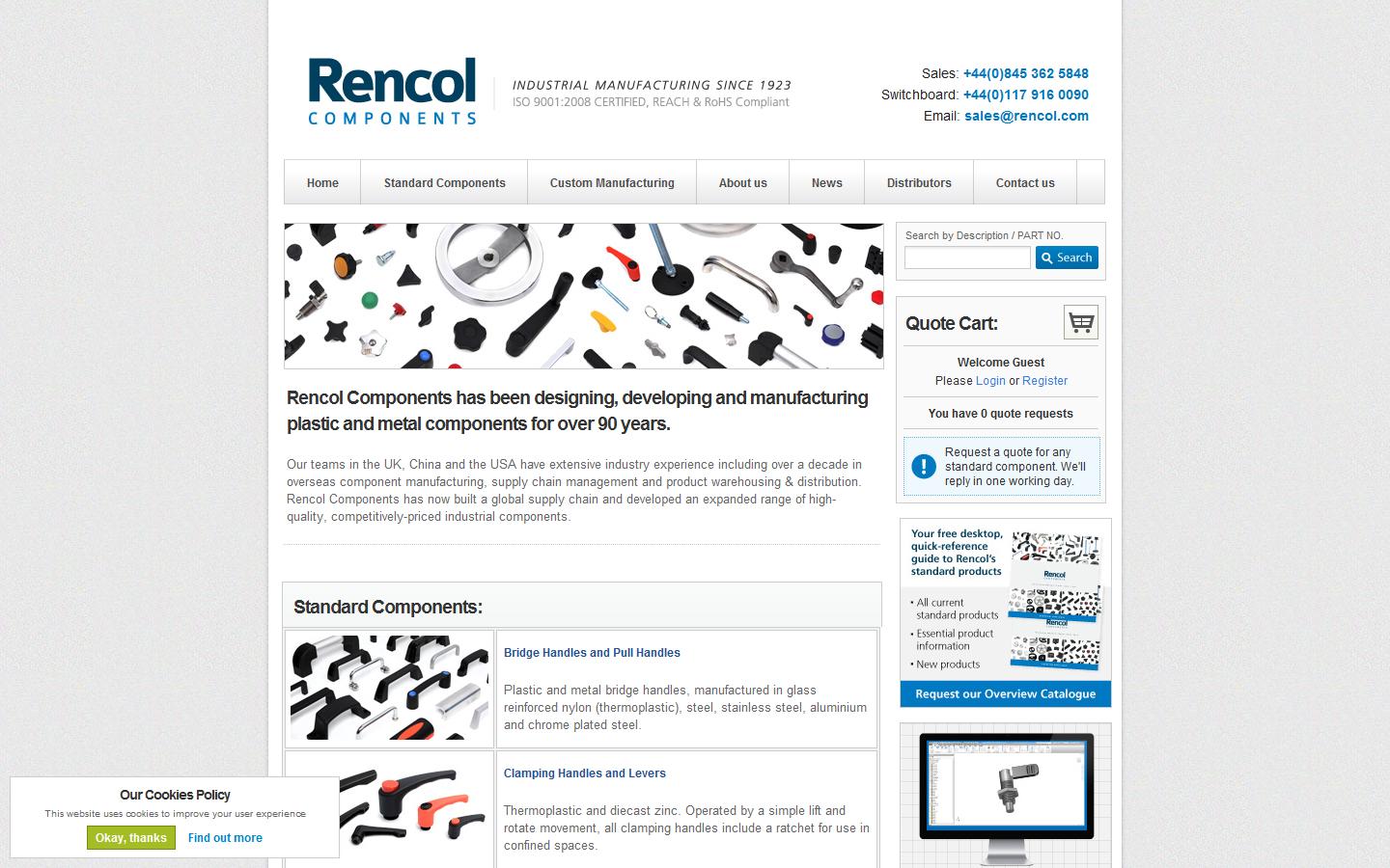 Rencol Components Ltd Website