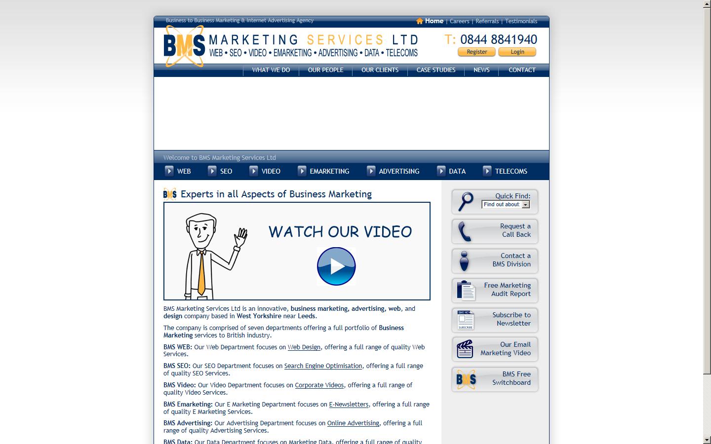 BMS Marketing Services Ltd Website