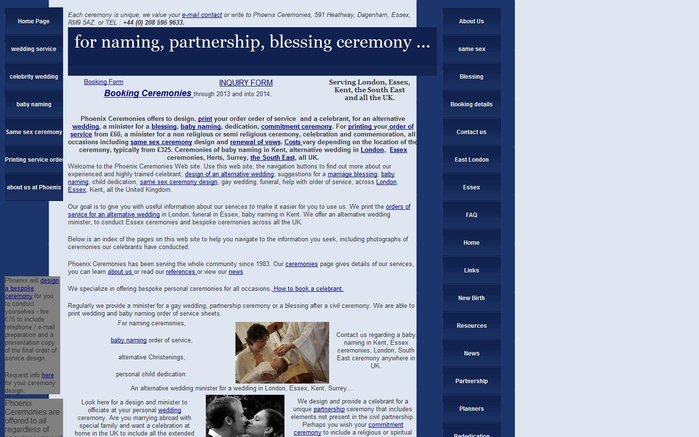 Phoenix Ceremonies Website