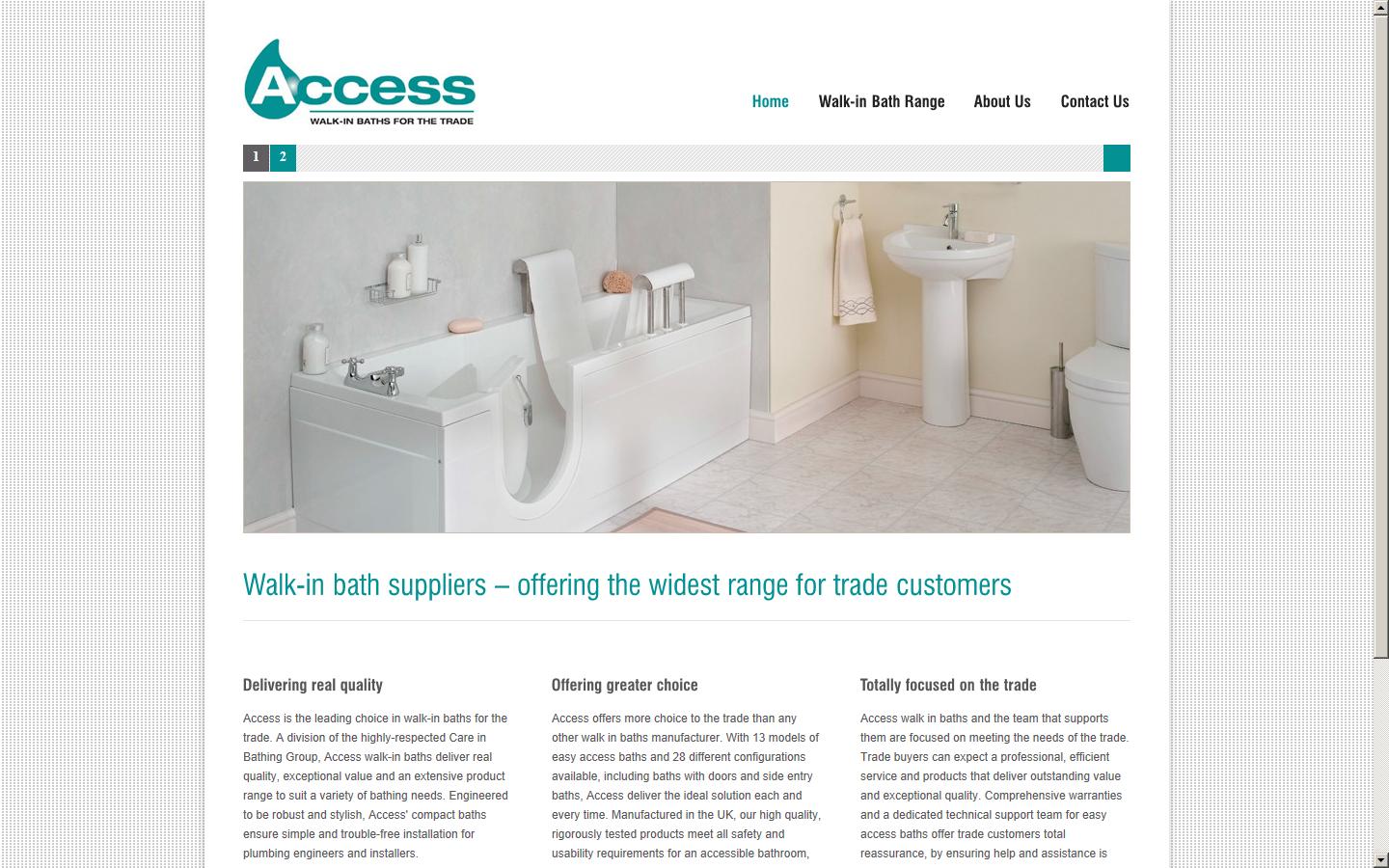 Access Walk In Baths Website