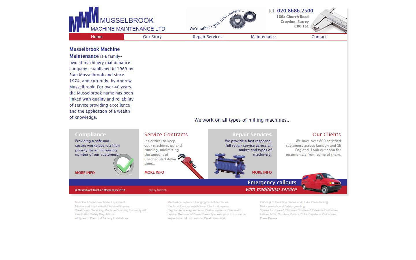 Musselbrook Machine Maintenance Ltd Website