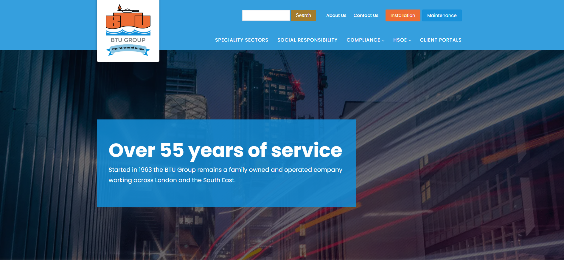 B T U (Maintenance) Ltd Website