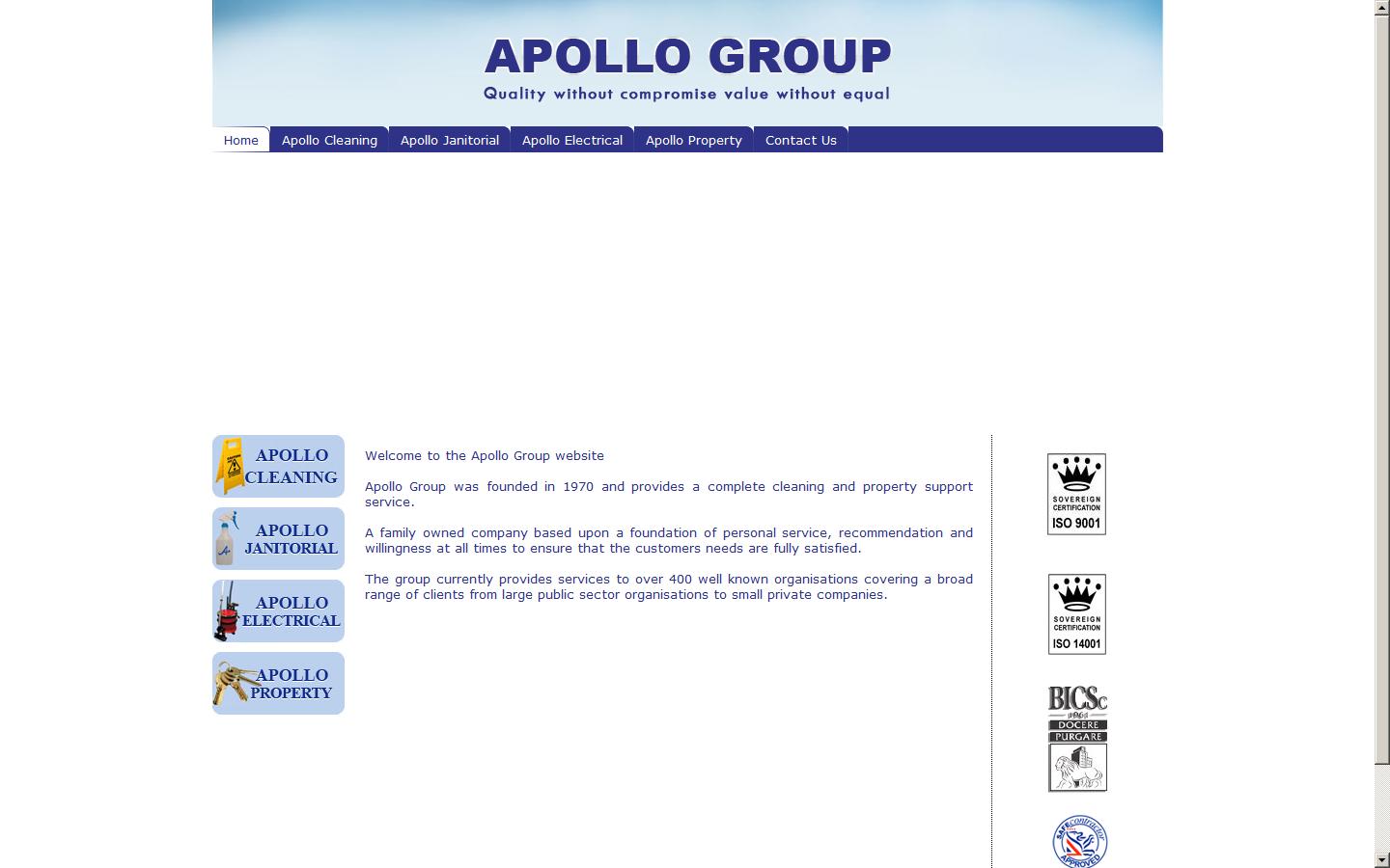 Apollo Cleaning Services Ltd Website