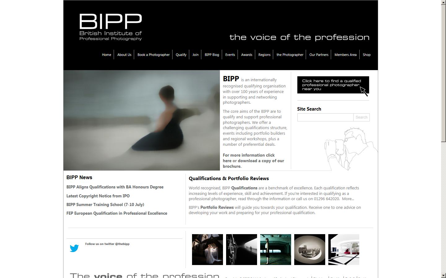 British Institute of Professional Photography Website