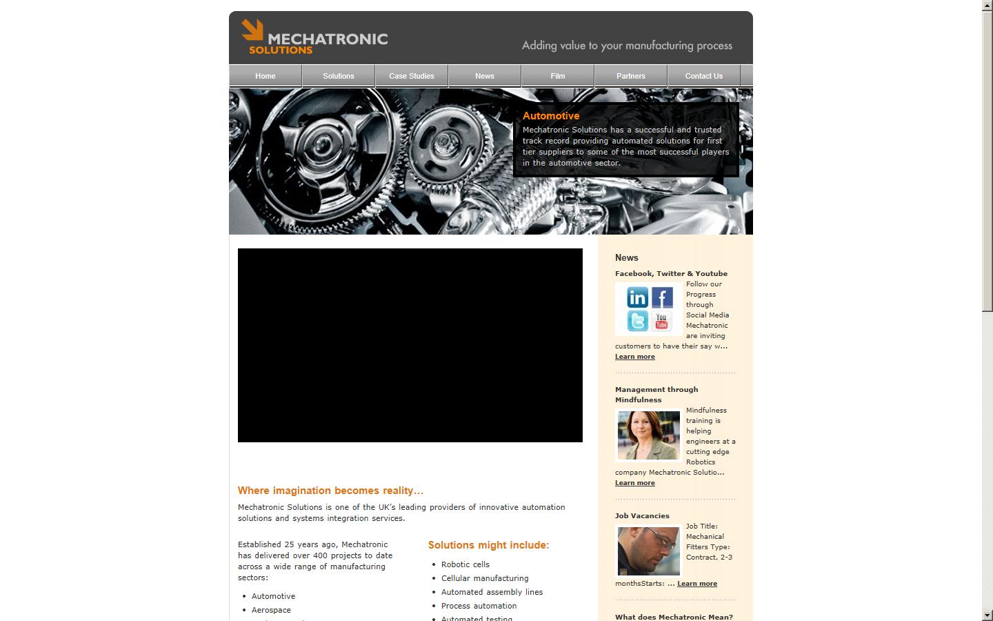Mechatronic Production Systems Ltd Website