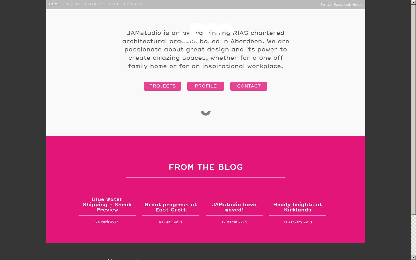 JAMstudio Ltd Website