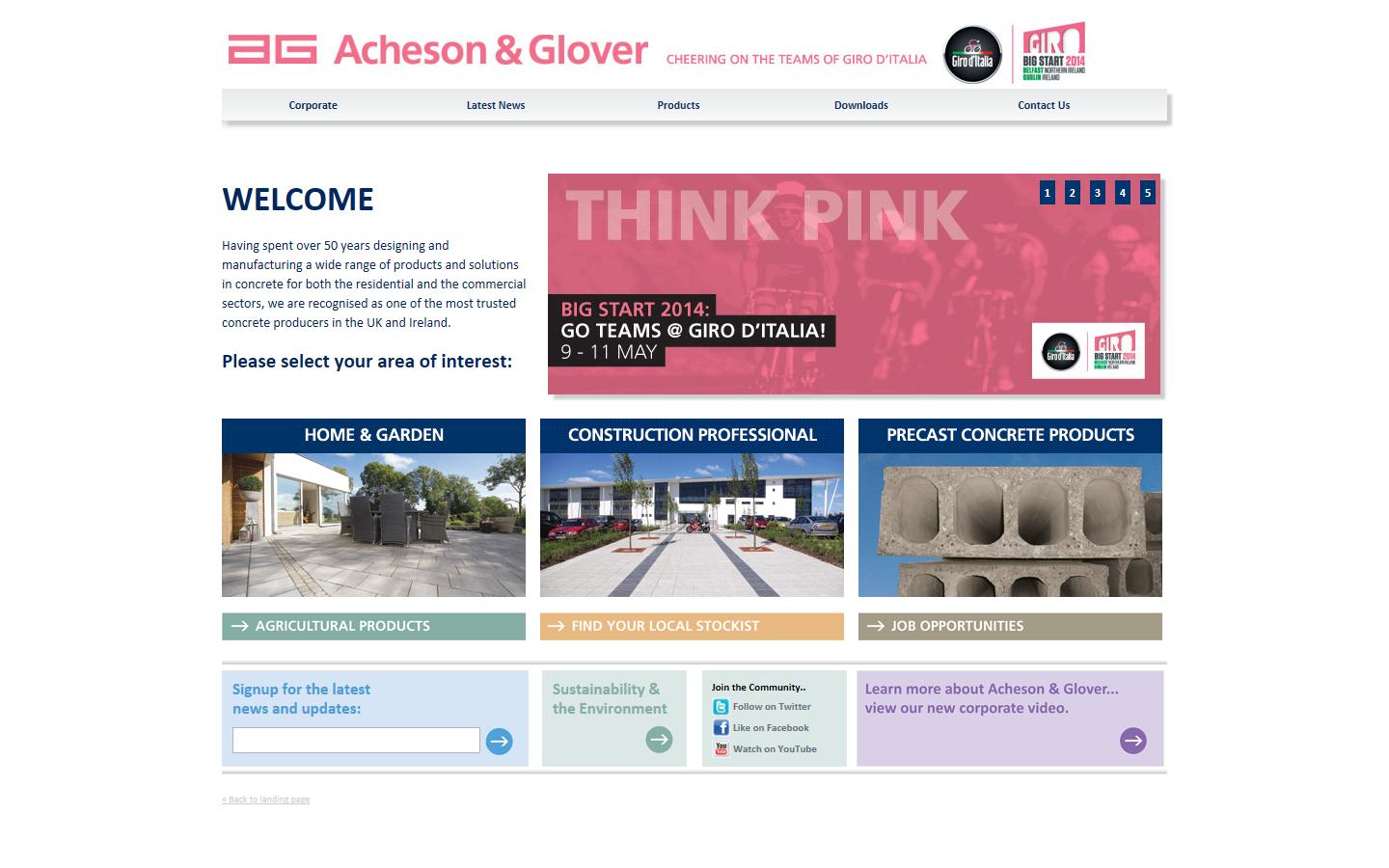 Acheson & Glover Ltd Website