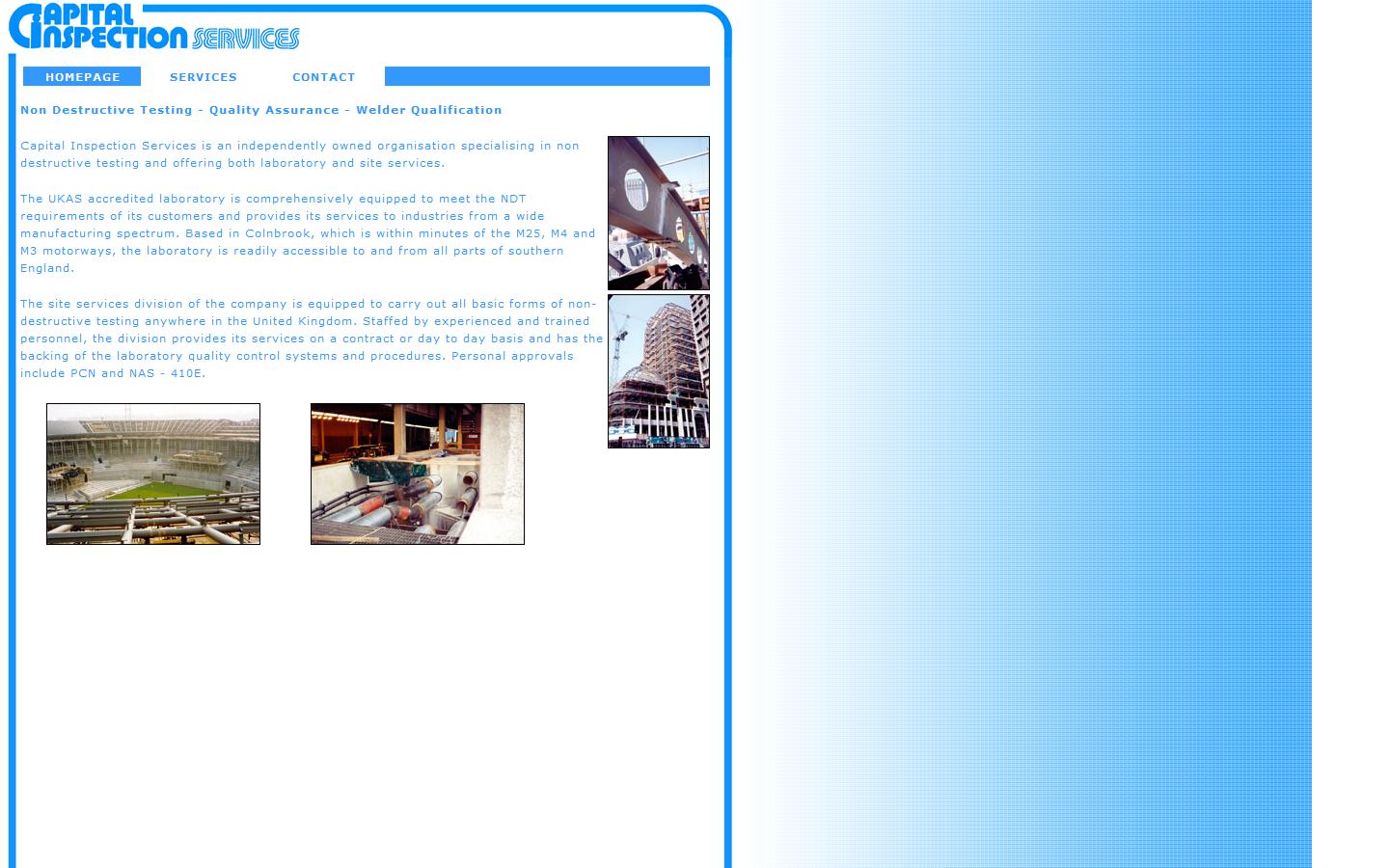 Capital Inspection Services Website