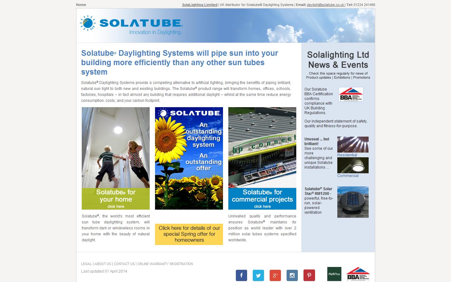 Solalighting Website