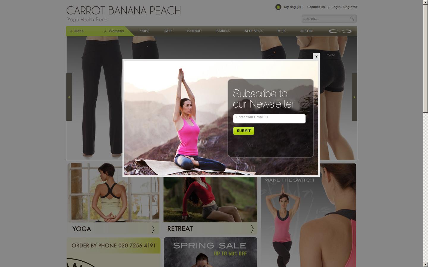 Carrot Banana & Peach Clothing Co Ltd Website