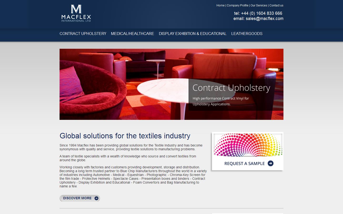 Macflex International Ltd Website