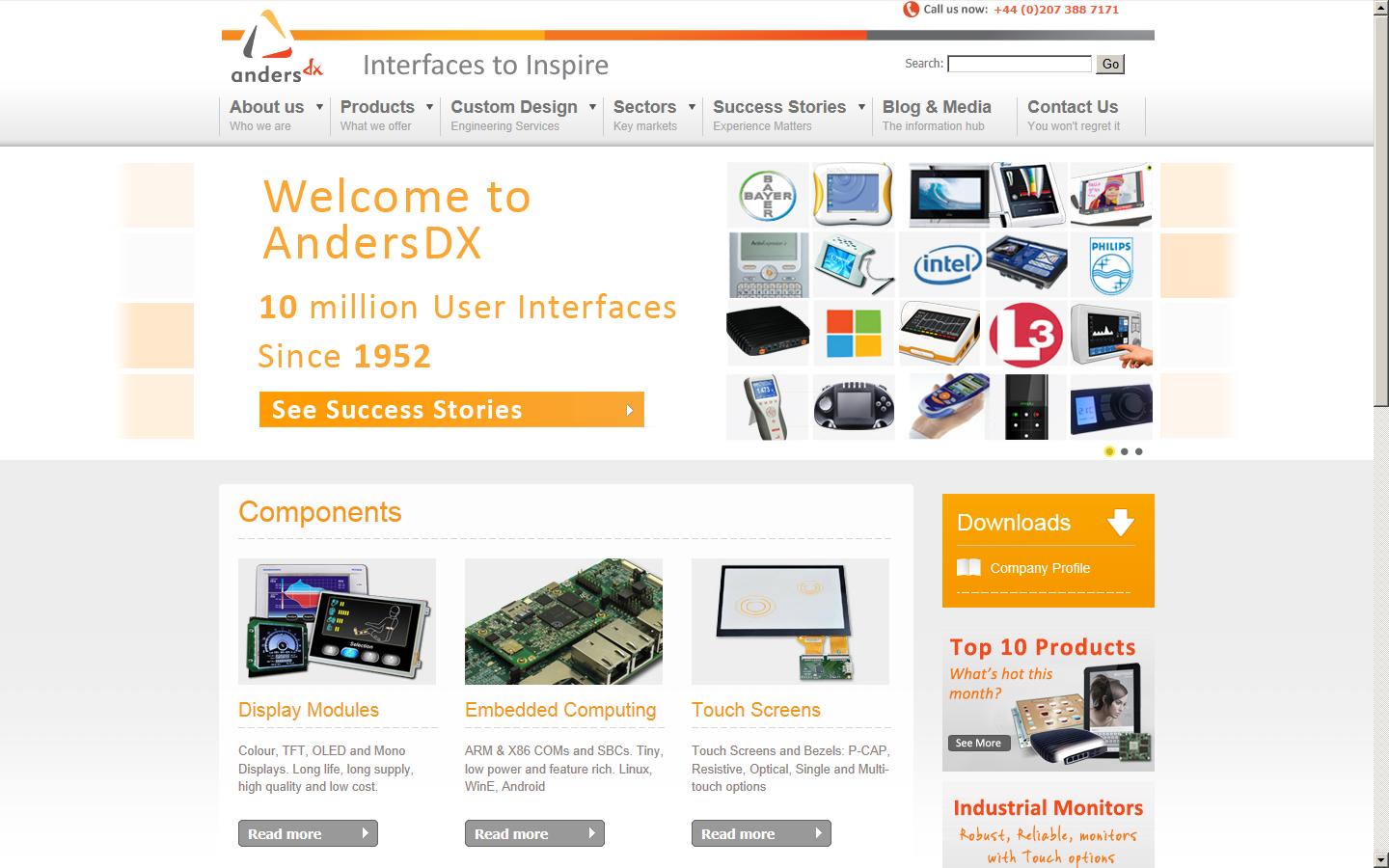 Anders Electronics plc Website