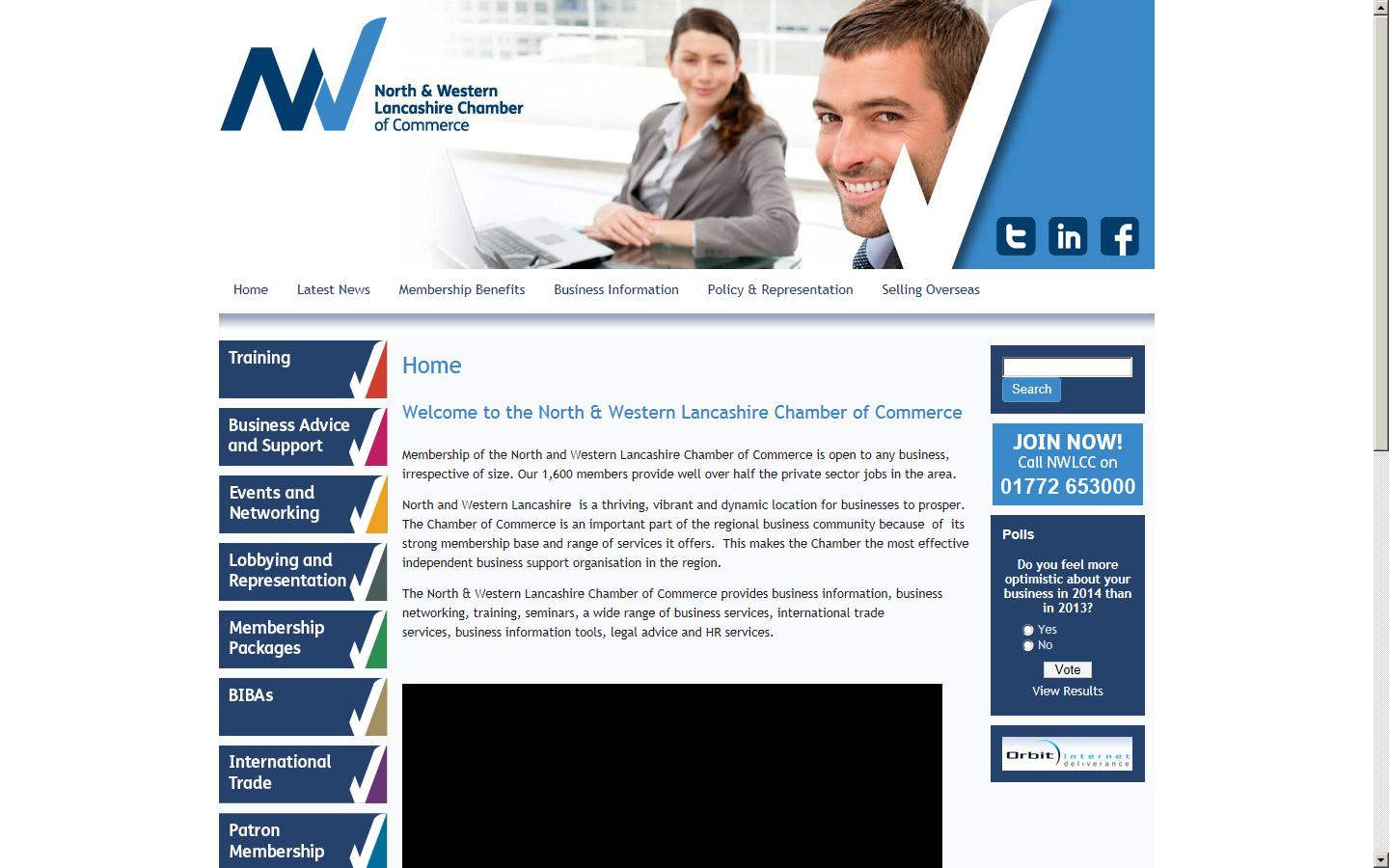 Central & West Lancashire Chamber of Commerce Website