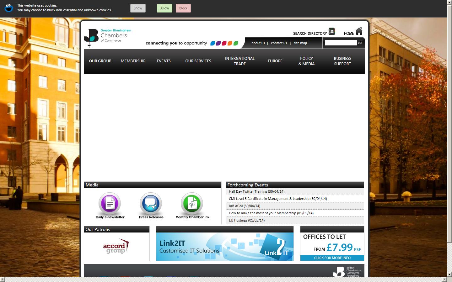 Birmingham Chamber of Commerce & Industry Website