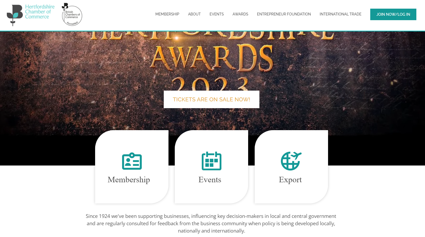 Hertfordshire Chamber of Commerce  Website