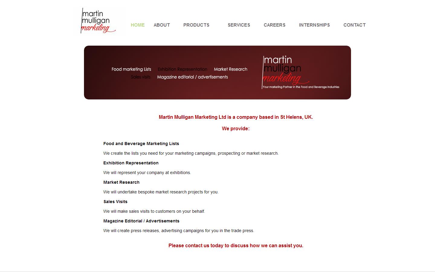 Martin Mulligan UK Website