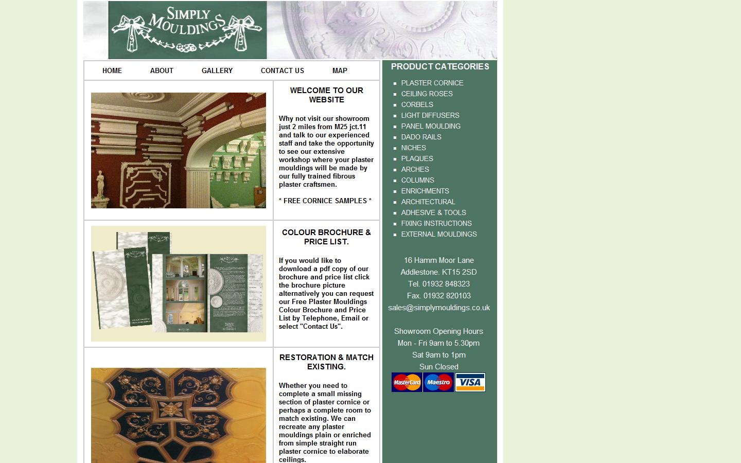 Simply Mouldings Ltd Website