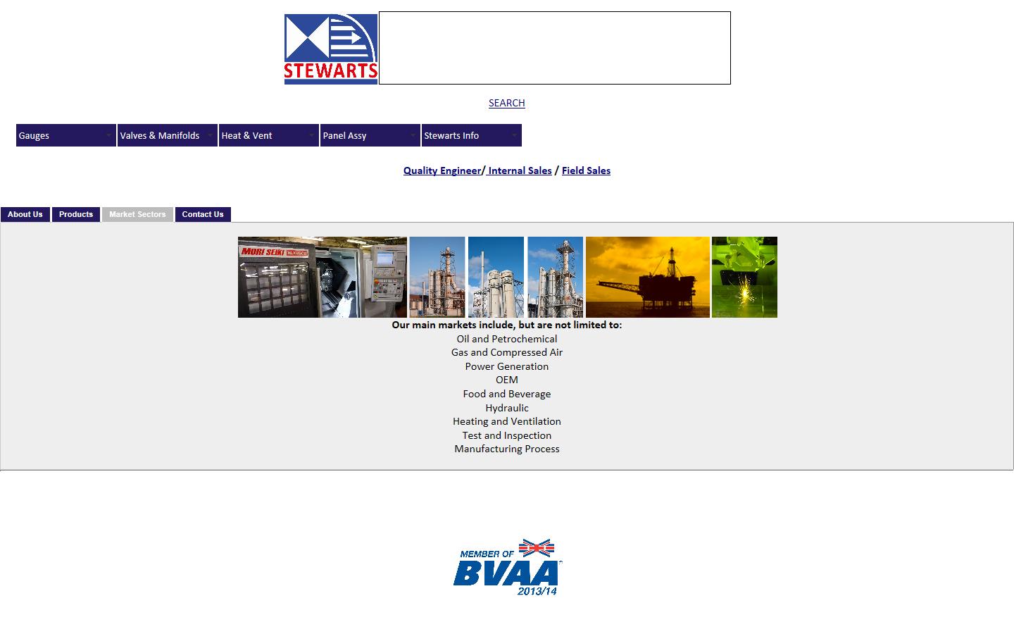 Stewart-Buchanan Gauges Ltd Website