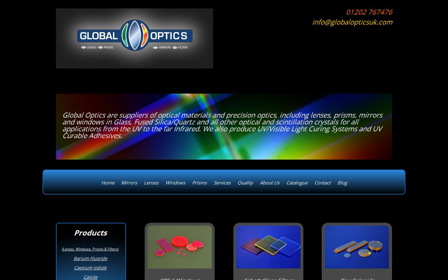 Global Optics UK Ltd Website