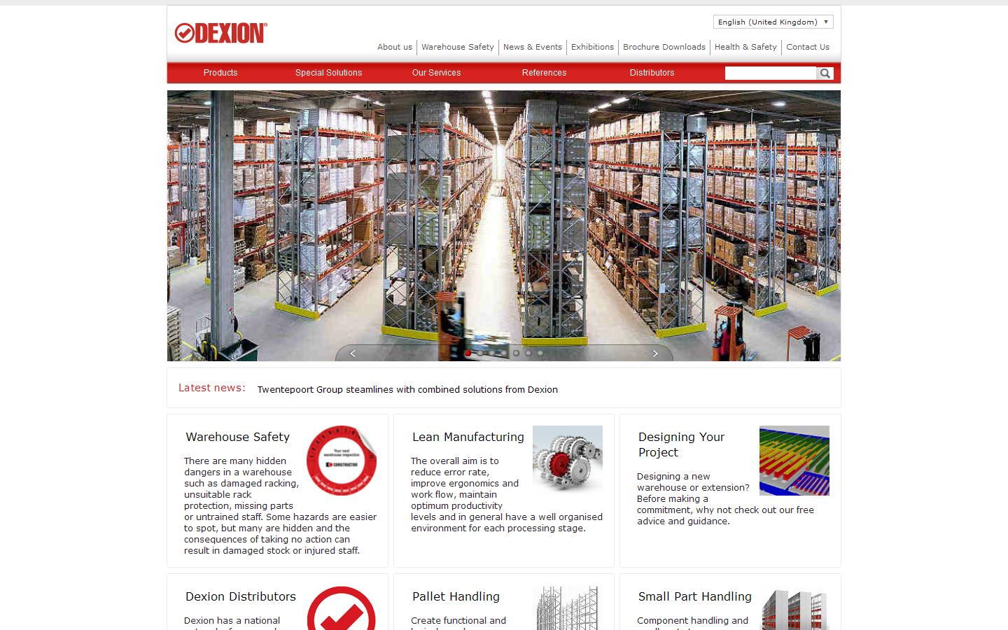 Dexion (Constructor Group UK Ltd) Website