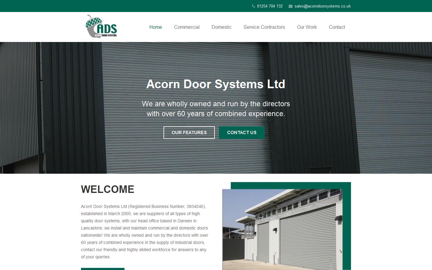 Acorn Door Systems Website