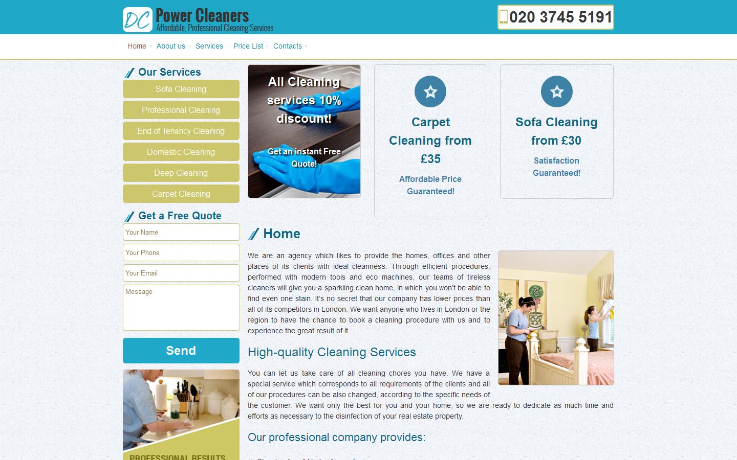 DPC Powercleaners Website