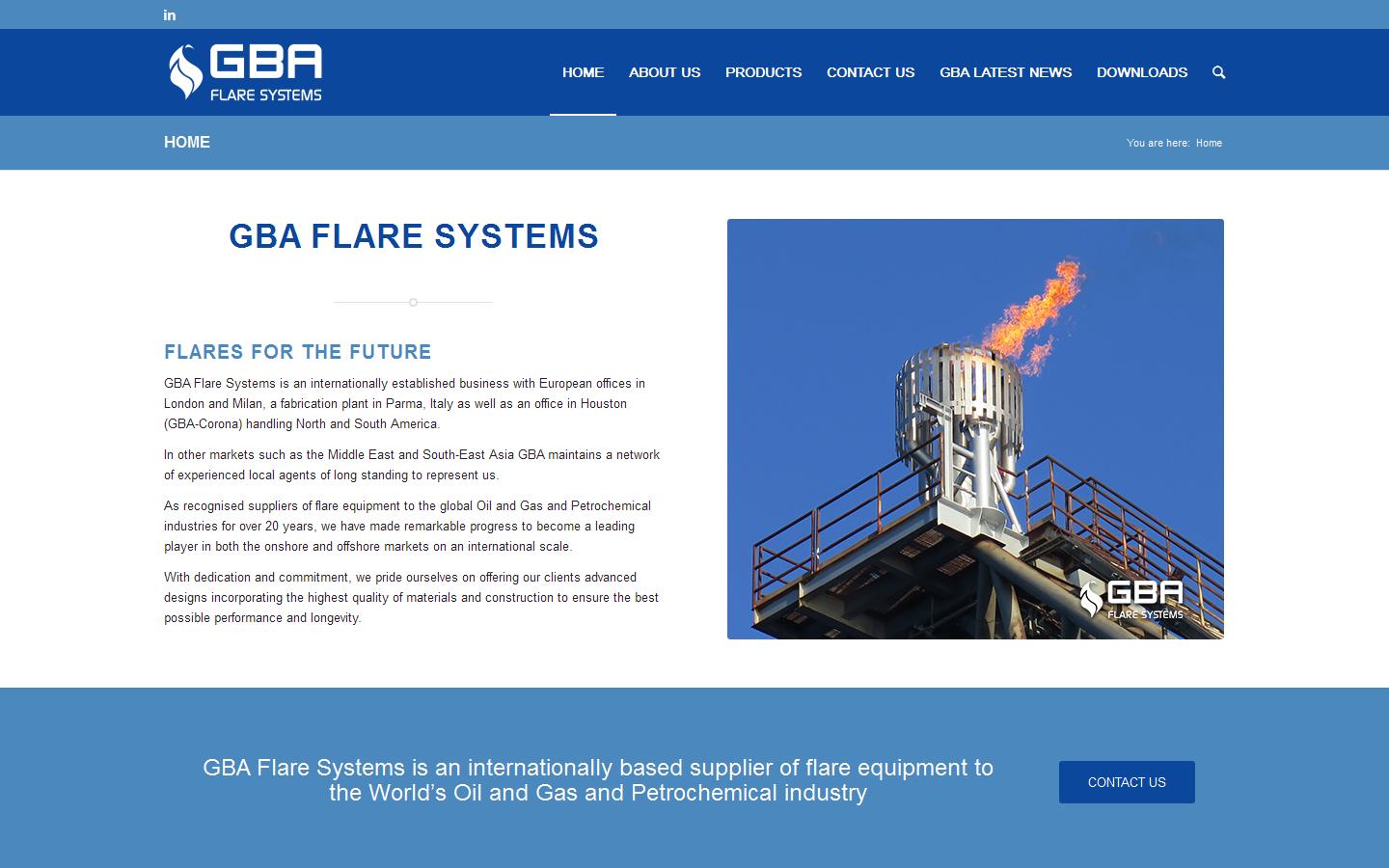 G B A Flare Systems Website
