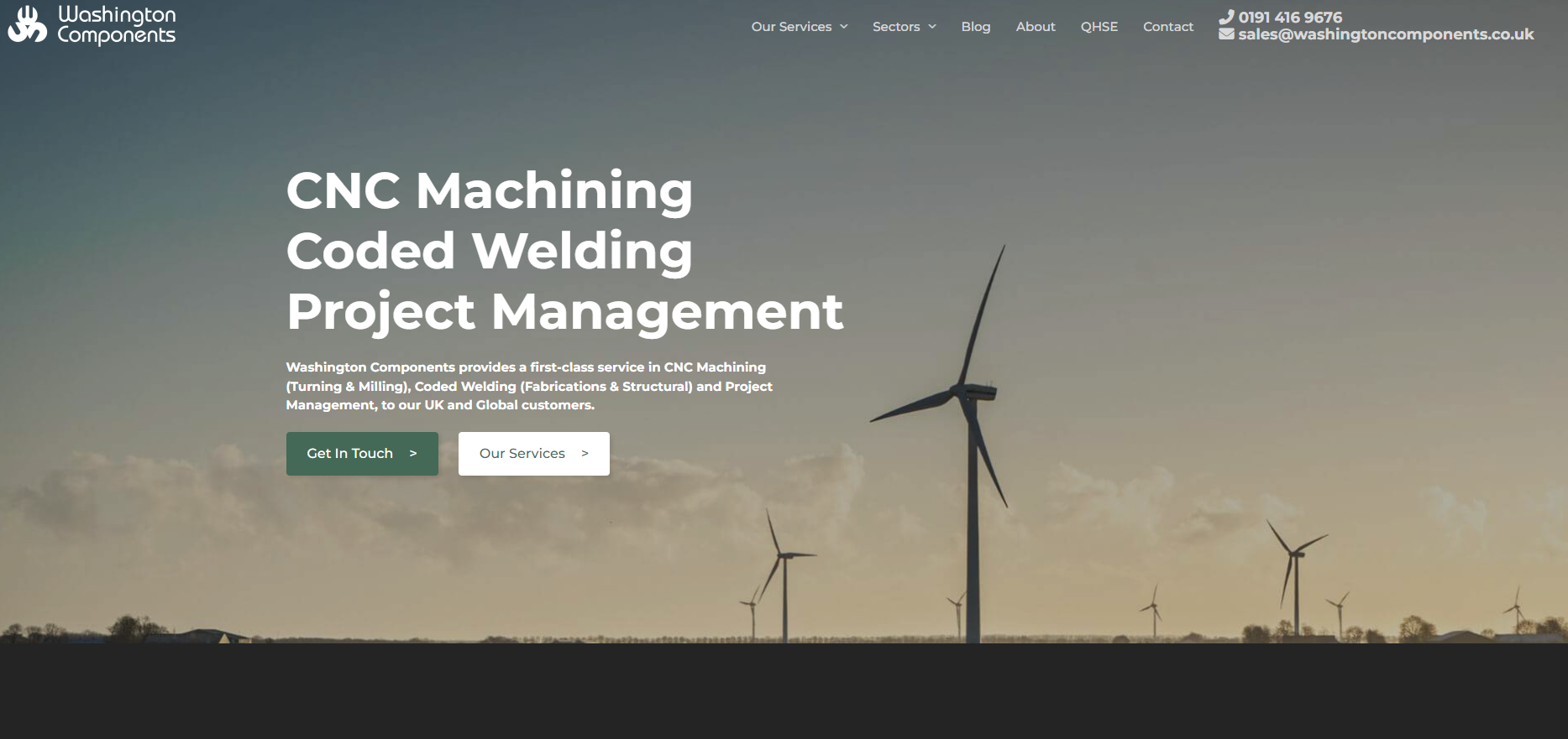 Washington Components Ltd Website