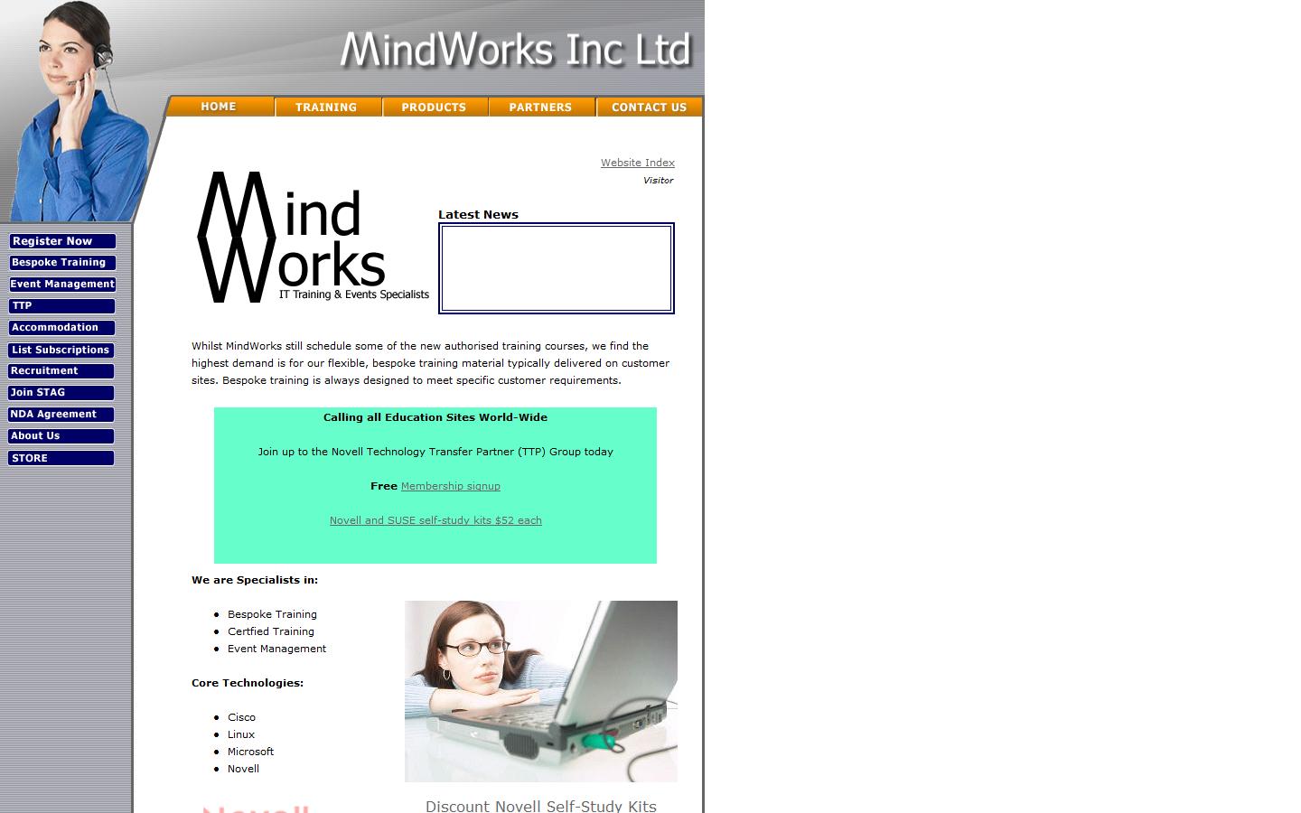 Mindworks Ink Ltd Website