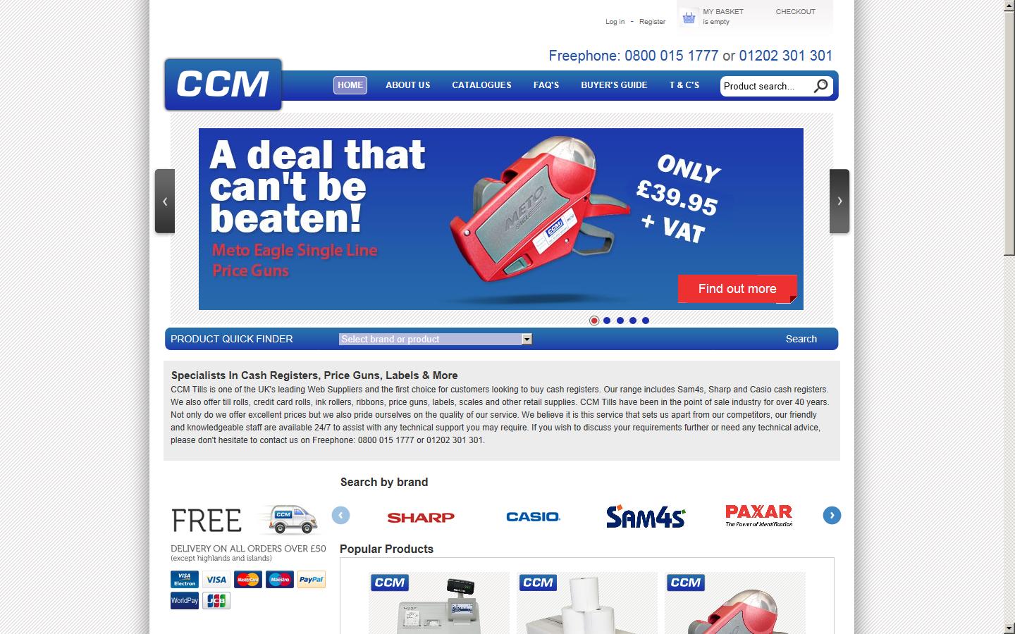 CCM (Price Marking) Ltd Website