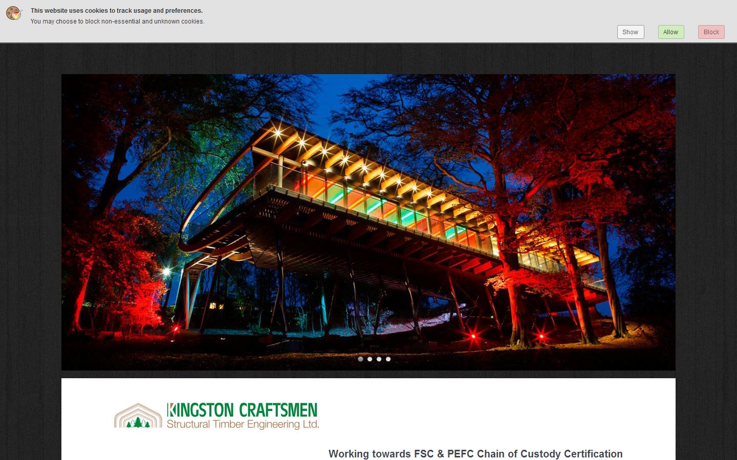 Kingston Craftsmen Timber Engineering  Ltd Website