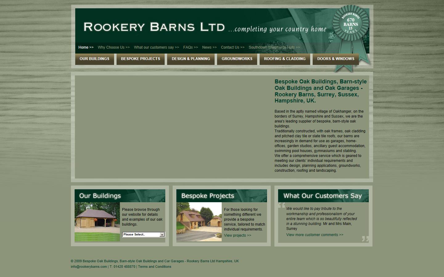 Rookery Barns Website