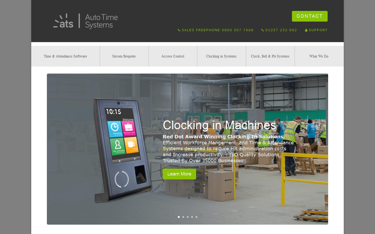 AutoTime Systems Northern Ltd Website