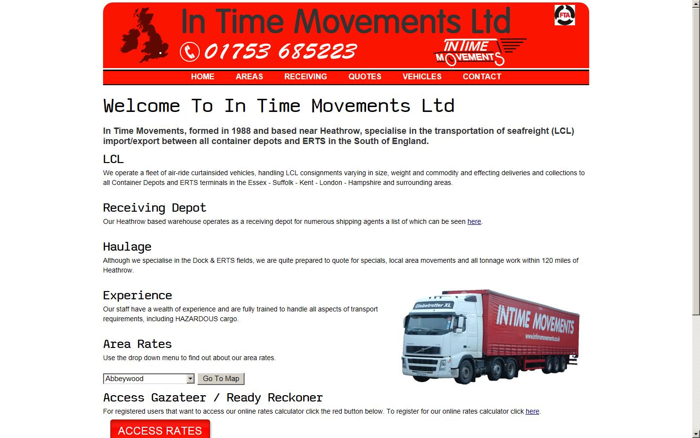 In Time Movements Ltd Website