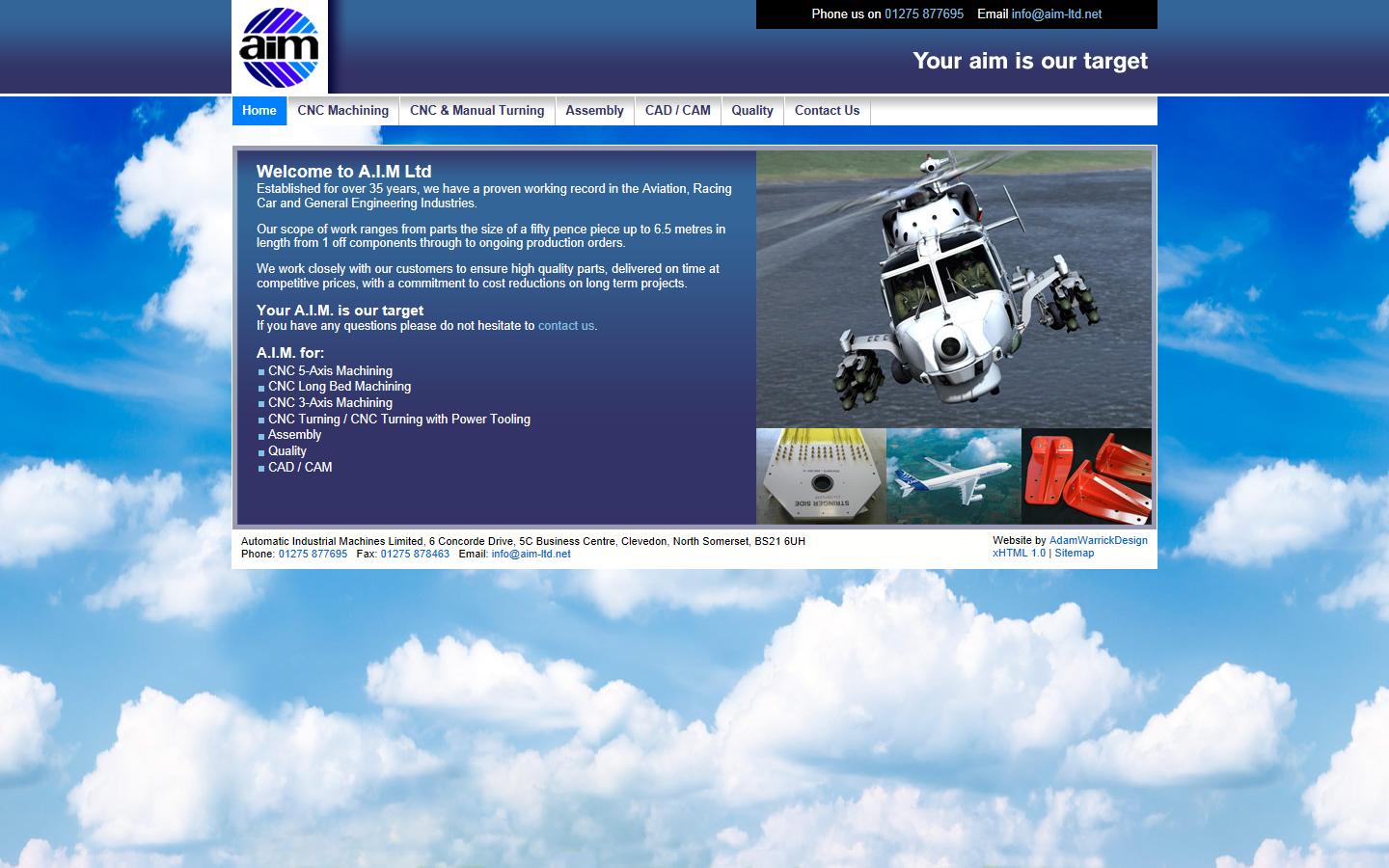 Automatic Industrial Machines Ltd Website