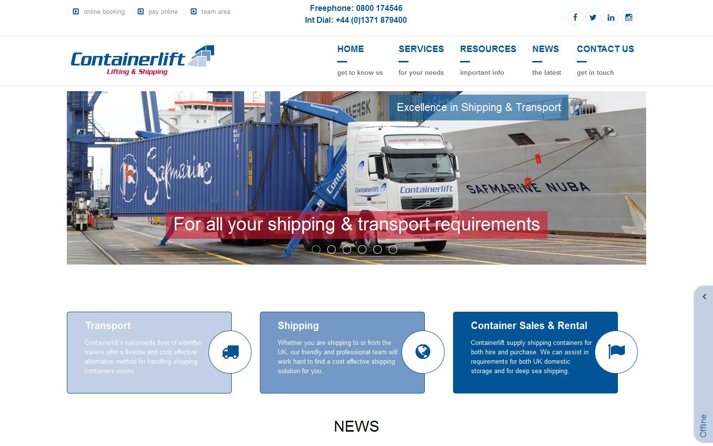 Containerlift Website