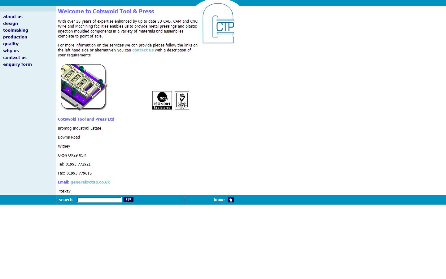 Cotswold Tool And Press Ltd Website