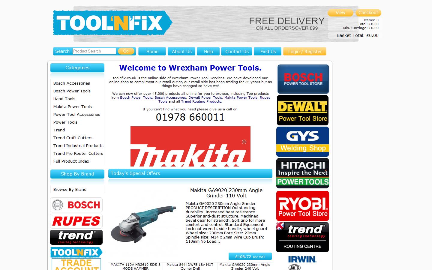 Wrexham Power Tool Services Website