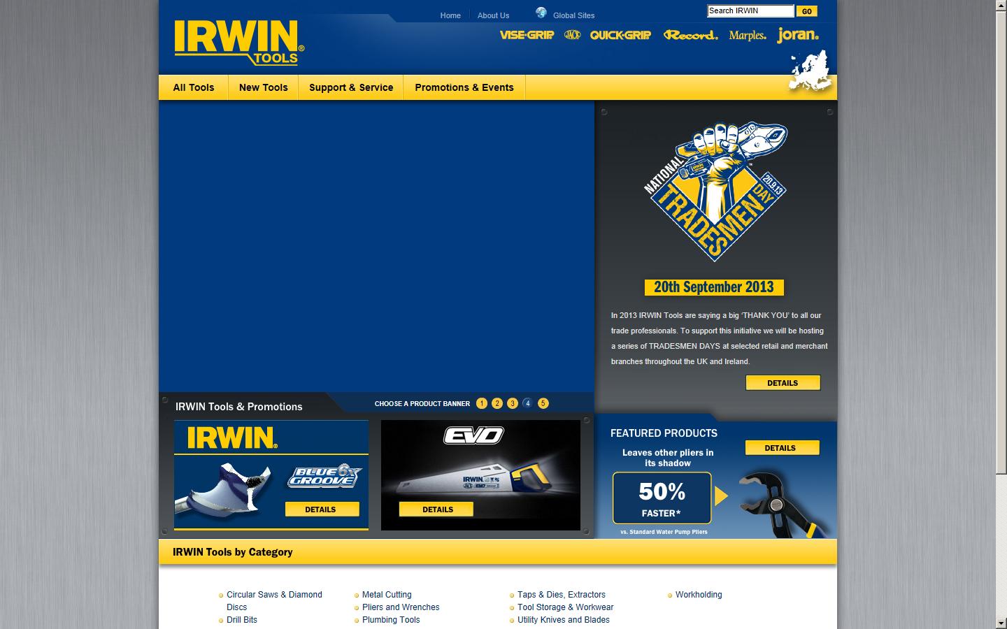 Irwin Industrial Tool Co Ltd Website