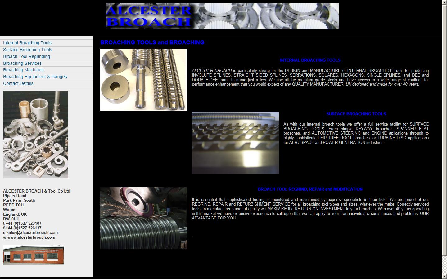 Alcester Broach & Tool Co Ltd Website