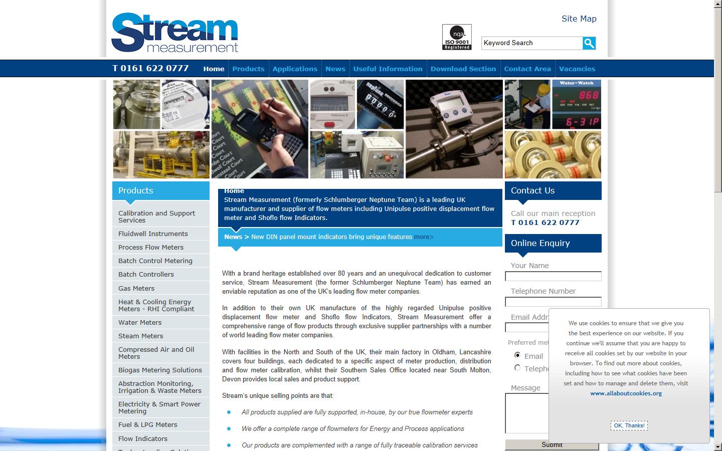 Stream Measurement Ltd Website