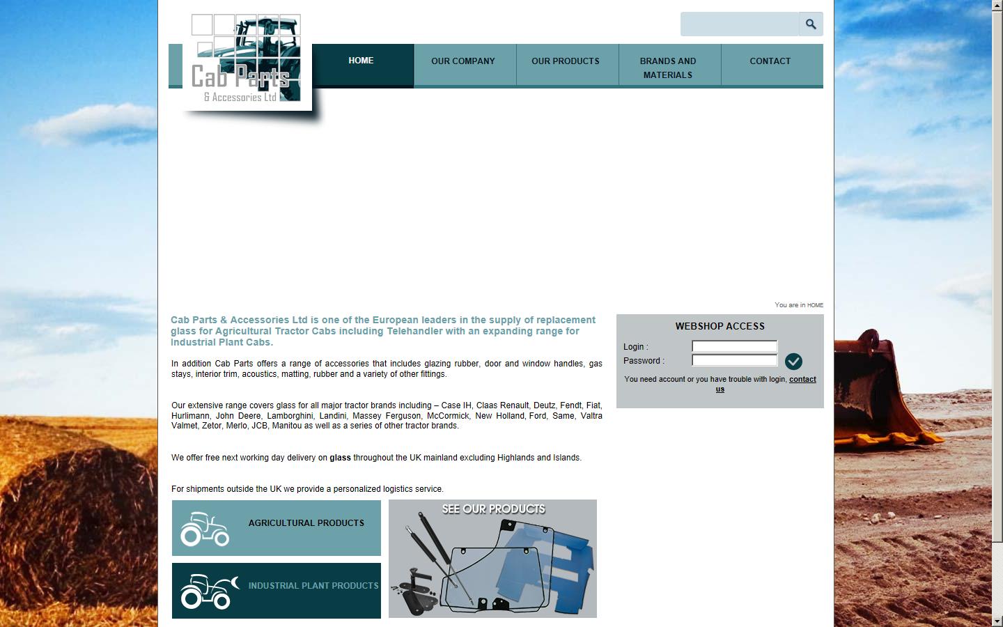 Cab Parts & Accessories Ltd Website