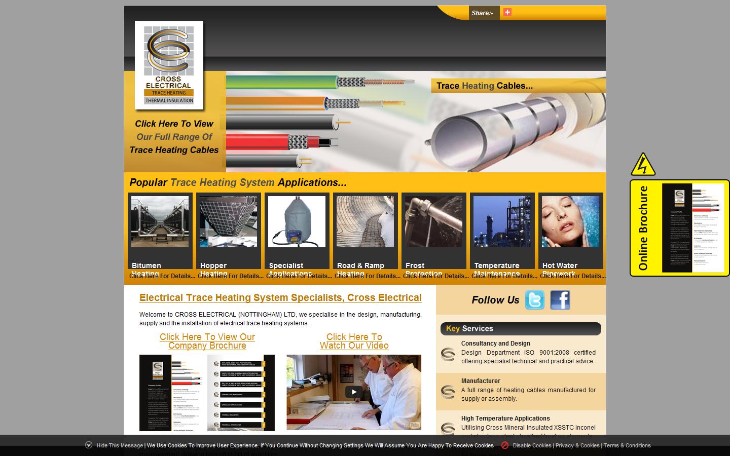 Cross Electrical (Nottingham) Ltd Website