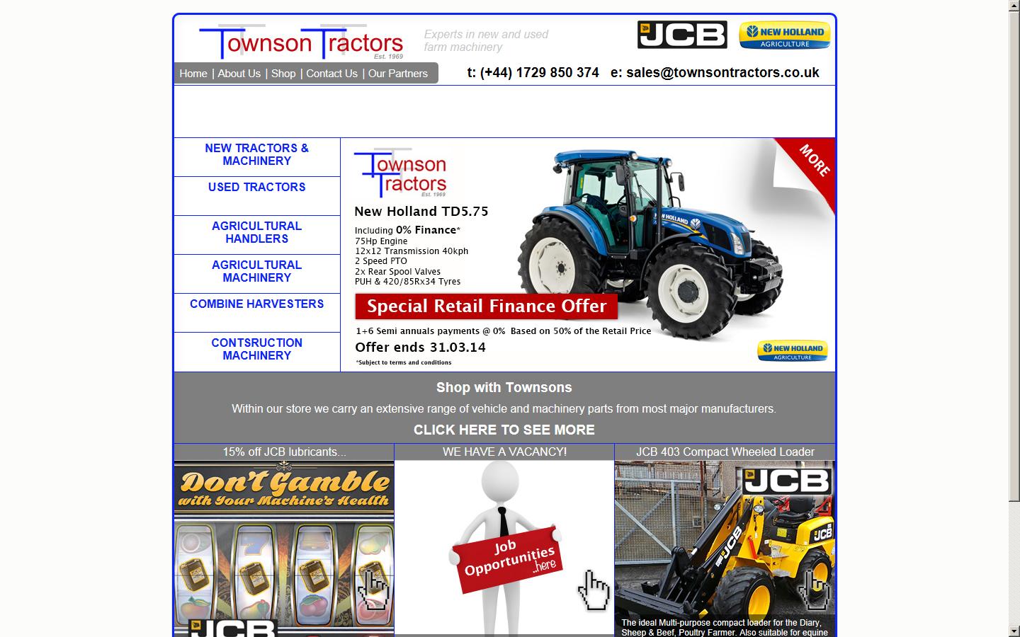 Townson Tractors Ltd Website