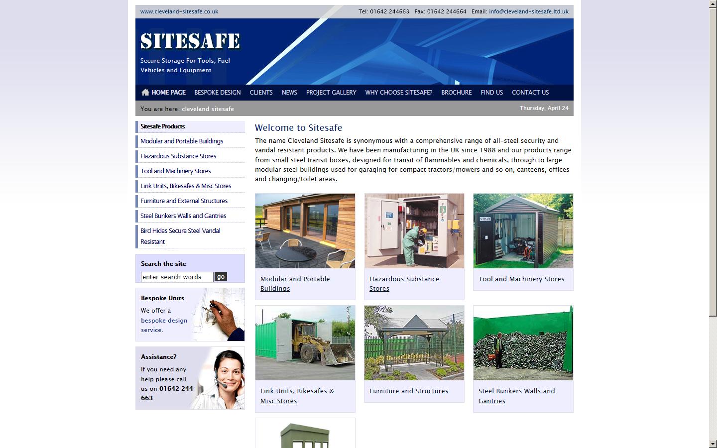 Cleveland Sitesafe Ltd Website