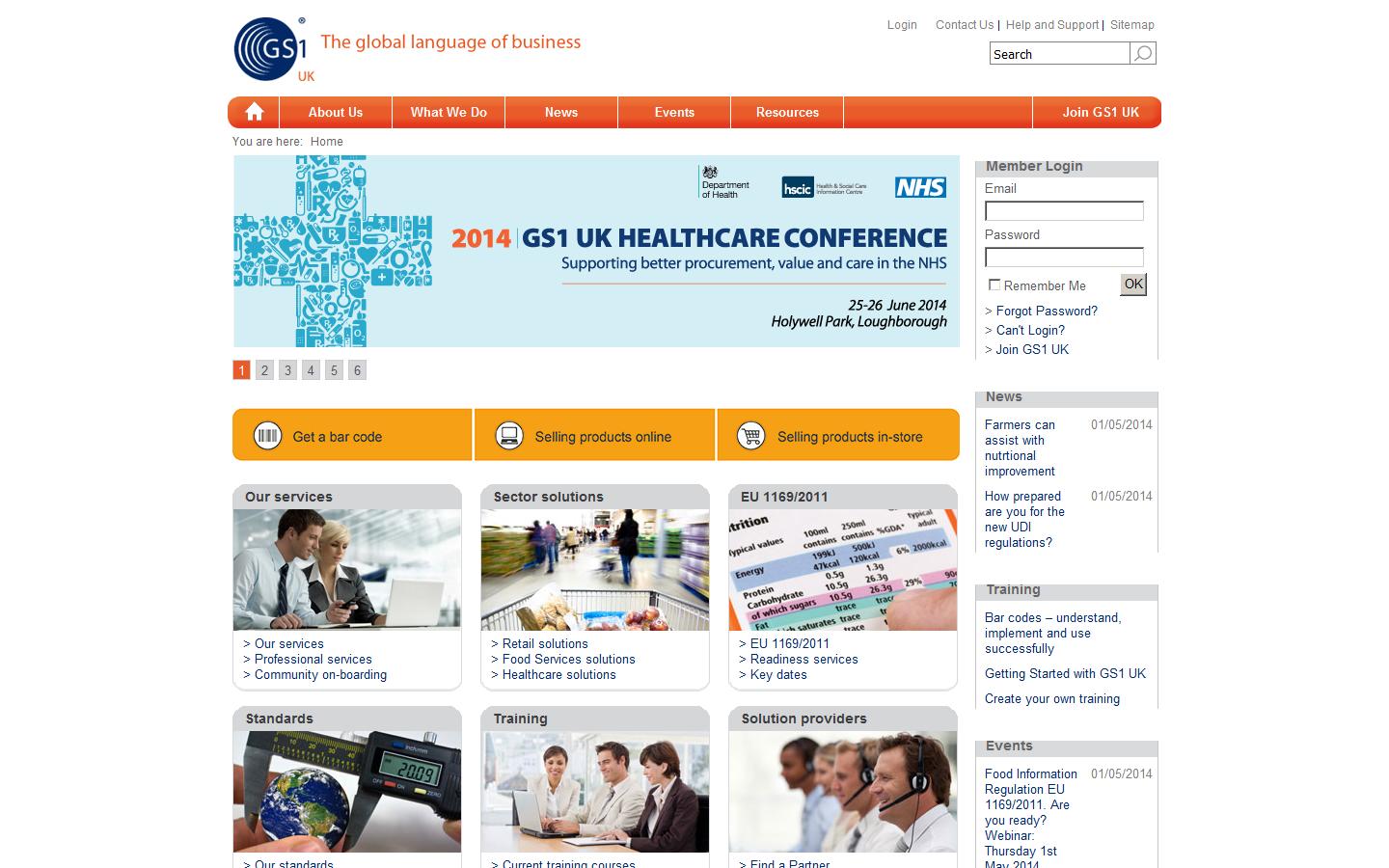 Association for Standards & Practices in Electronic Trade  (t/a E Centre) Website